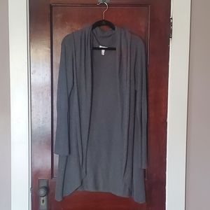 Charcoal grey cocoon cardigan